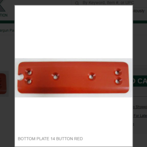 BOTTOM PLATE 14 BUTTON RED #PH14-27-R