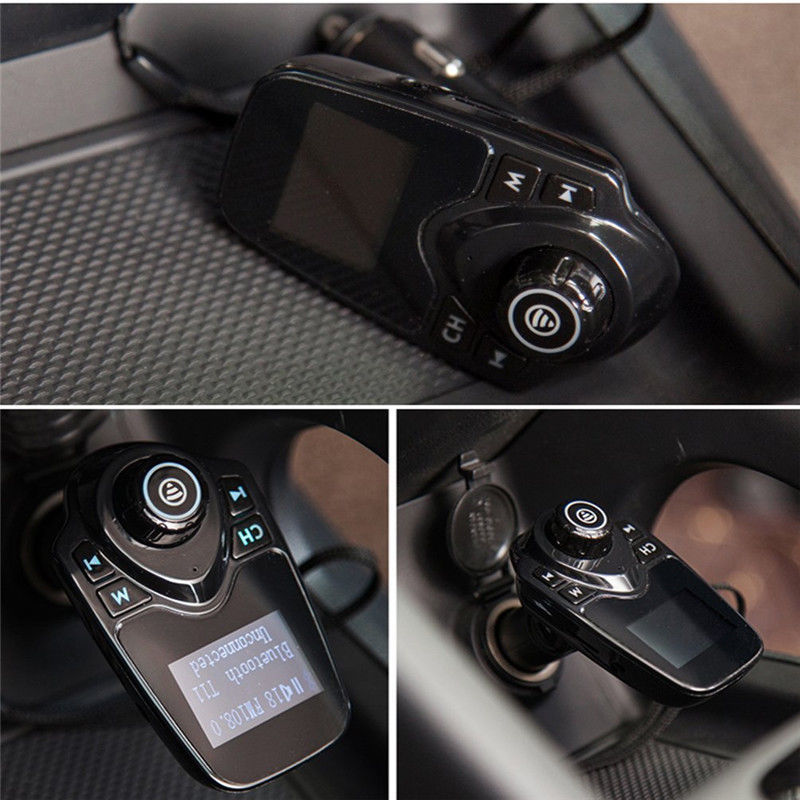 FM Transmitter T11 New Version Wireless In-Car Bluetooth Receiver Adapter Stereo