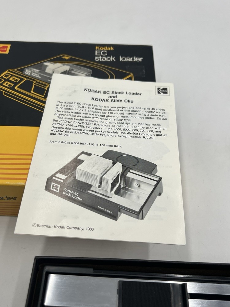 Kodak EC40 Stack Loader 151-4249 w/ Box & Paperwork