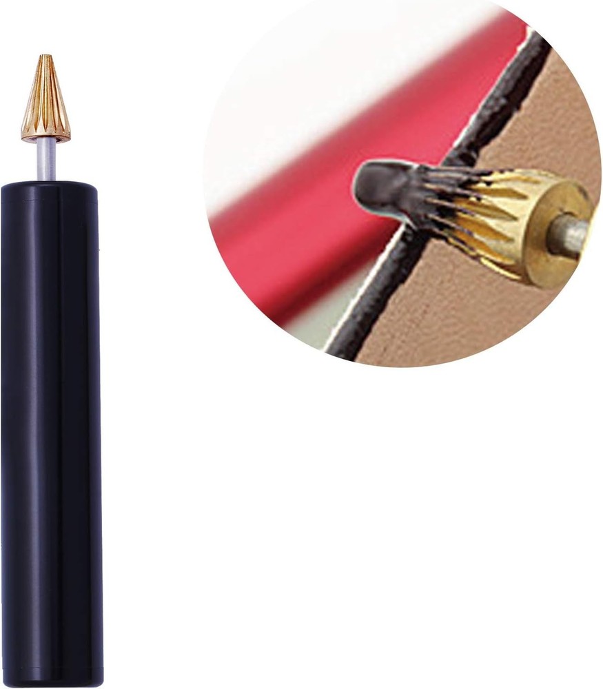 Convenient Leather Edge Dye Tool with Colorful Roller Applicator - 5.2 Inch