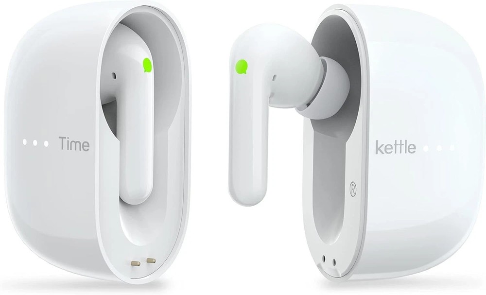 White ​-Timekettle M3 Language Translator Earbuds - Two-Way Translator Device