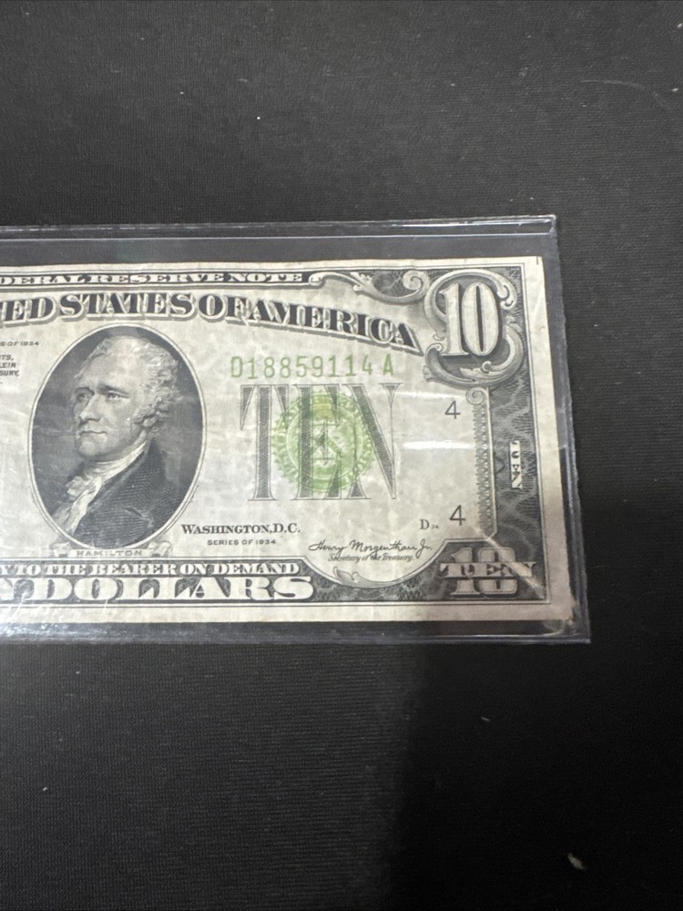 10$ Lime Green Bill