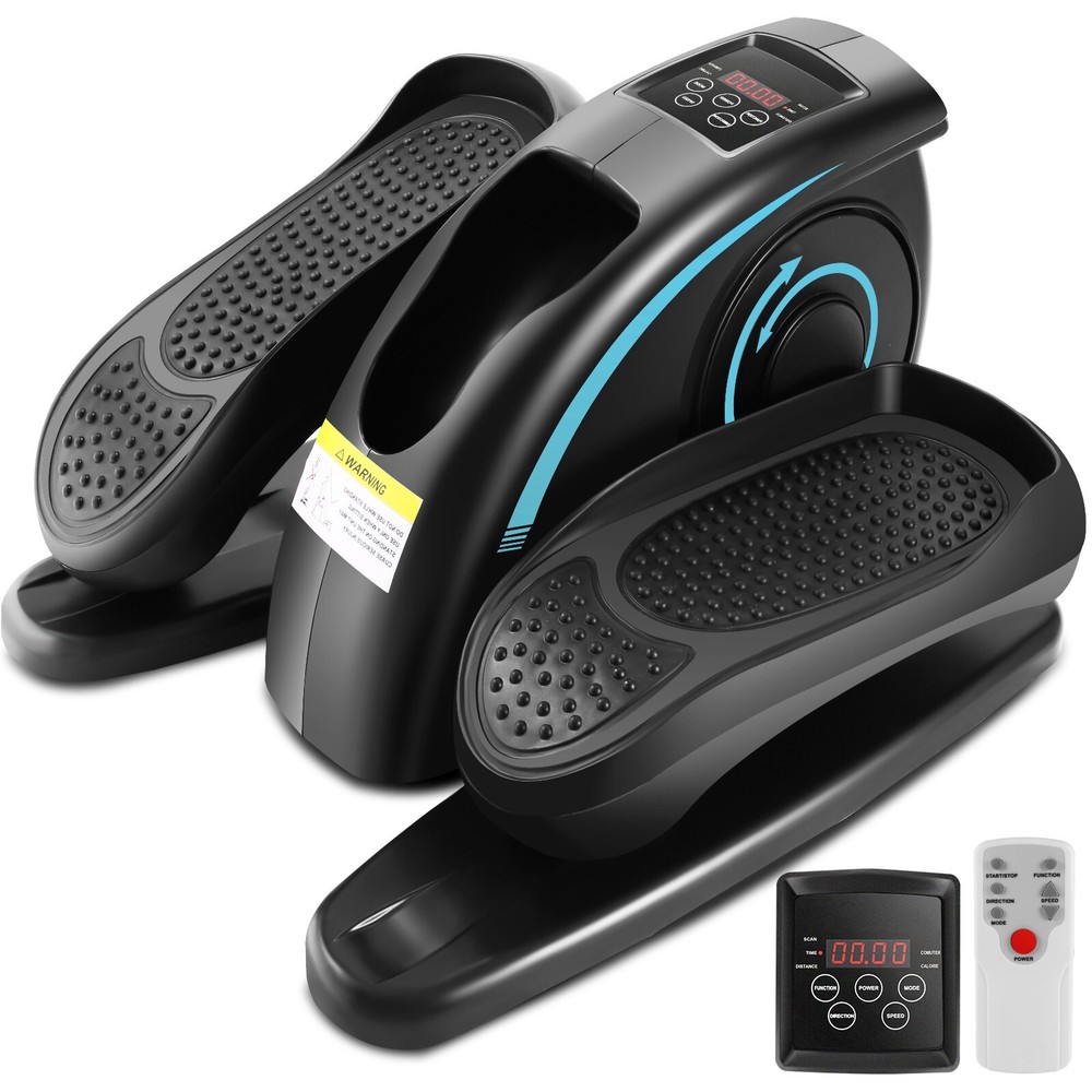 Under Desk Elliptical Machine Electric Seated Leg Exerciser w/LCD Remote Control