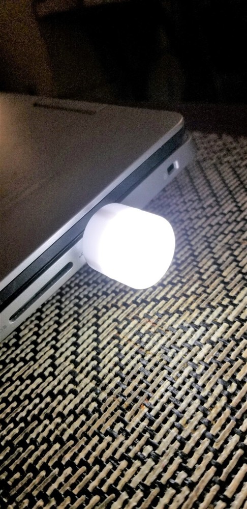 2PC USB Plug Mini Lights, Auto or Home Computer Mobile Light LED & Reading Light