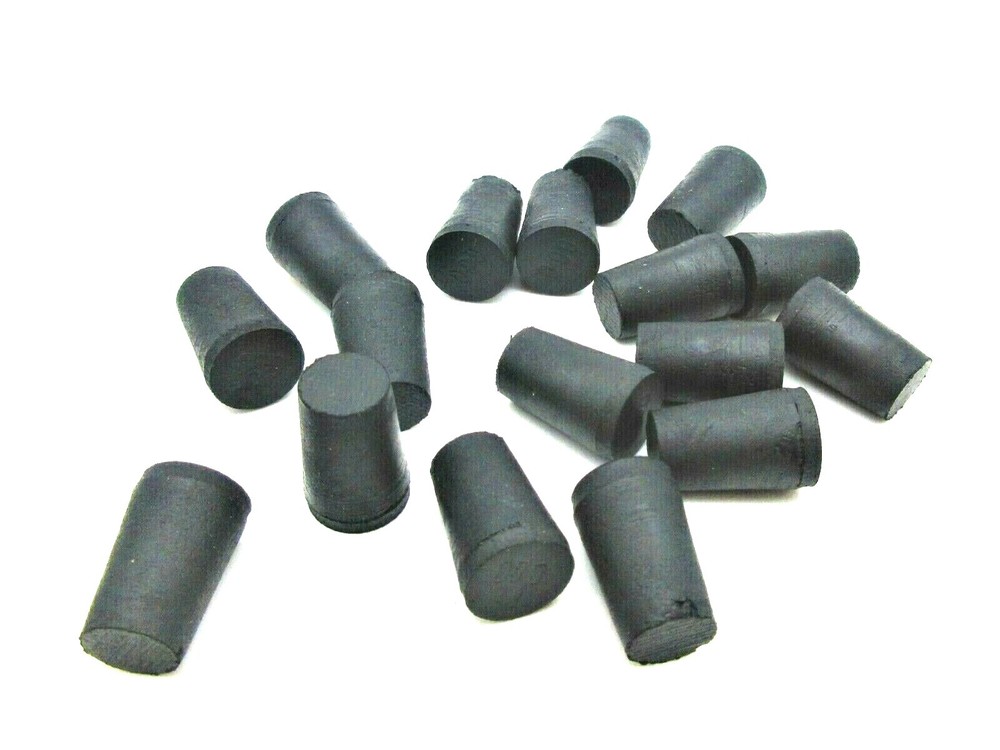 #000 Solid Rubber Stoppers Lab Tapered Plugs Rubber Corks Various Pack Sizes