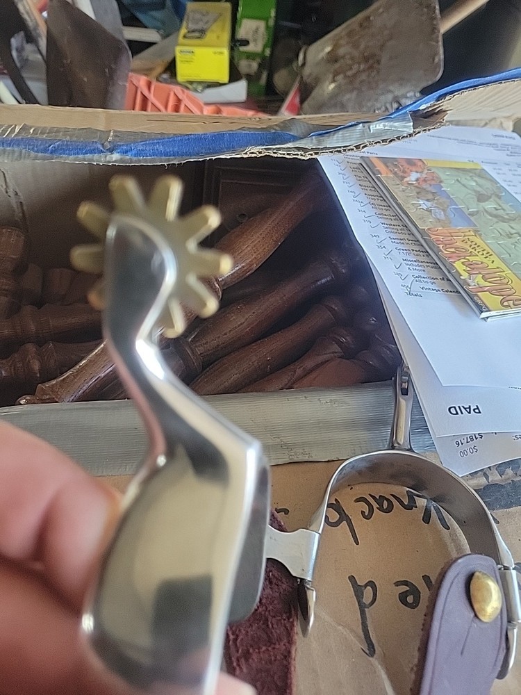 Vintage Nickel Silve Spurs