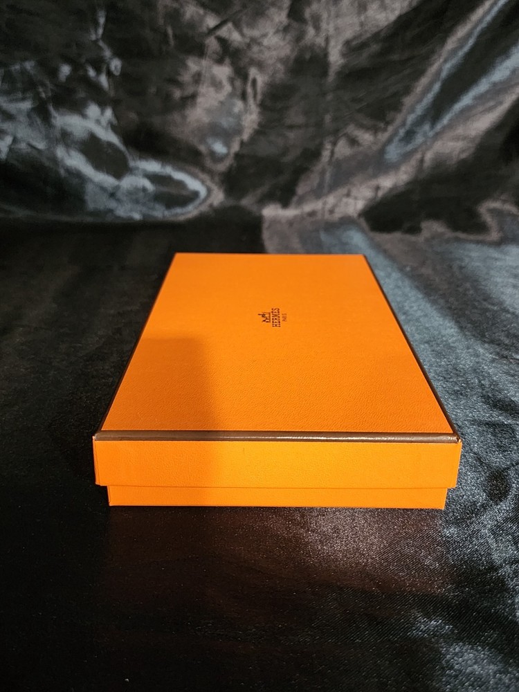 Authentic Hermes Empty Box #57 w/Tissue Paper & Ribbon