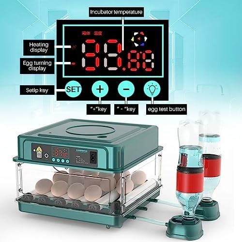 Incubators for Hatching Eggs, Egg Incubator with Automatic Egg Turning and Humid