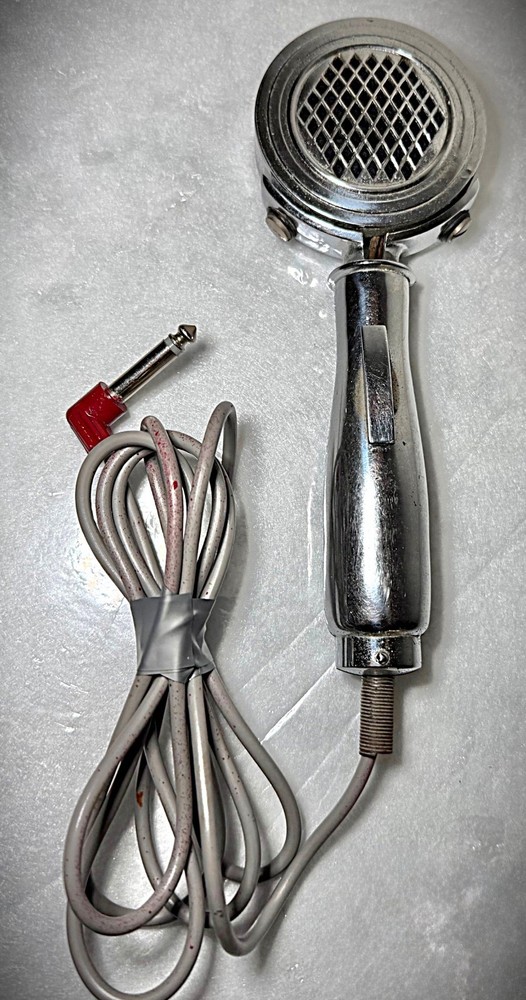 Rare 1930's American Microphone Co. handheld mic, working, modernized, Listen!