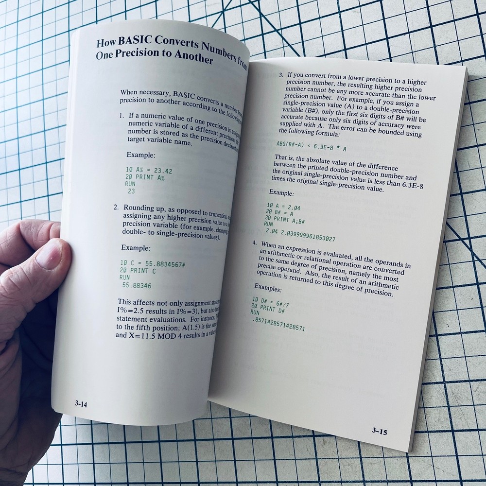 IBM Personal Computer BASIC Handbook 1984 Vintage PC General Programming Info