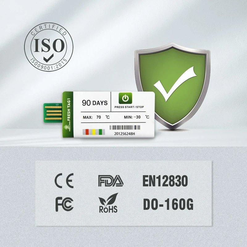 Freshliance 1pack Temperature Data Logger USB Disposable Temperature Recorder