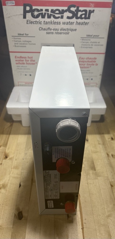PowerStar AE125 Electric Tankless Water Heater Whole House Compact White 240V
