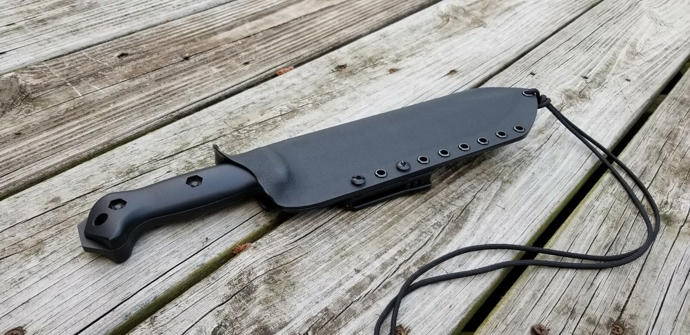 CUSTOM Kydex sheath for the BK9 with TEK-LOK 2.0