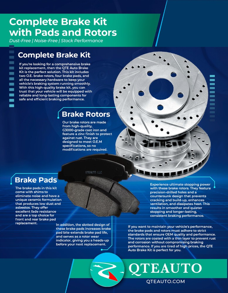 Front Ceramic Brake Pad Kit For 2007-2019 Nissan Sentra