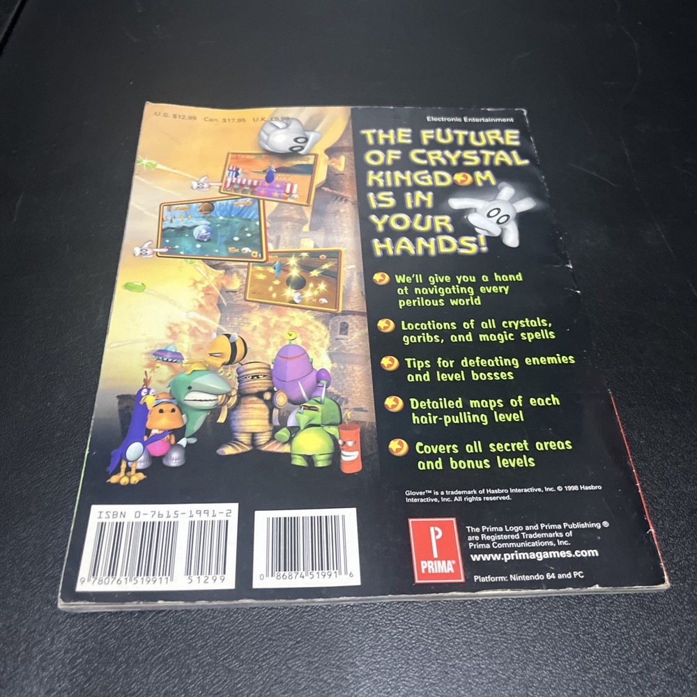 Glover Prima's Official Strategy Guide Fast Shipping In Box