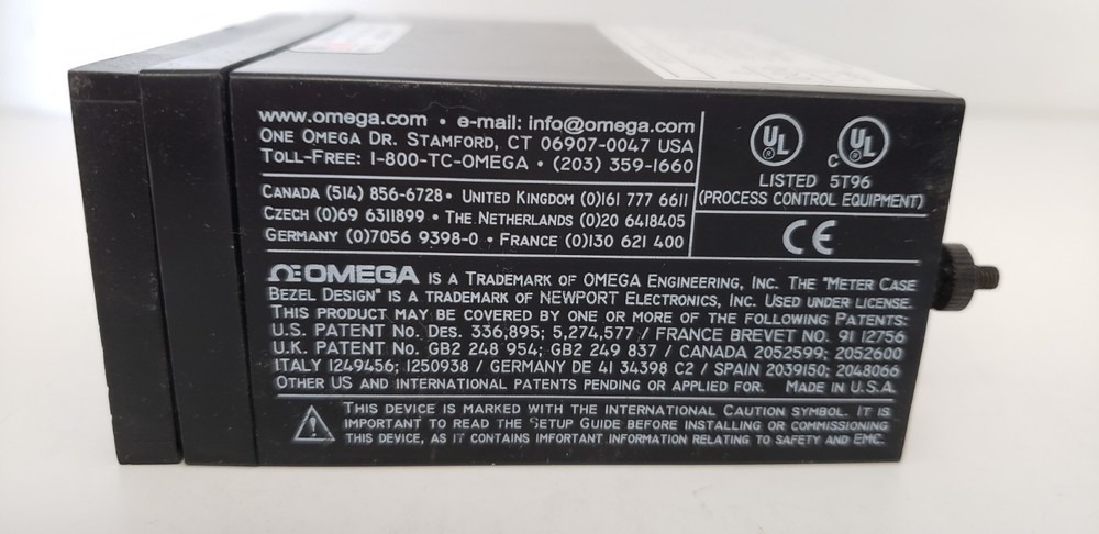 OMEGA DP24-E-GN PROCESS METER, 4 DIGITS, GREEN LED DISPLAY (MISSING FRONT COVER)