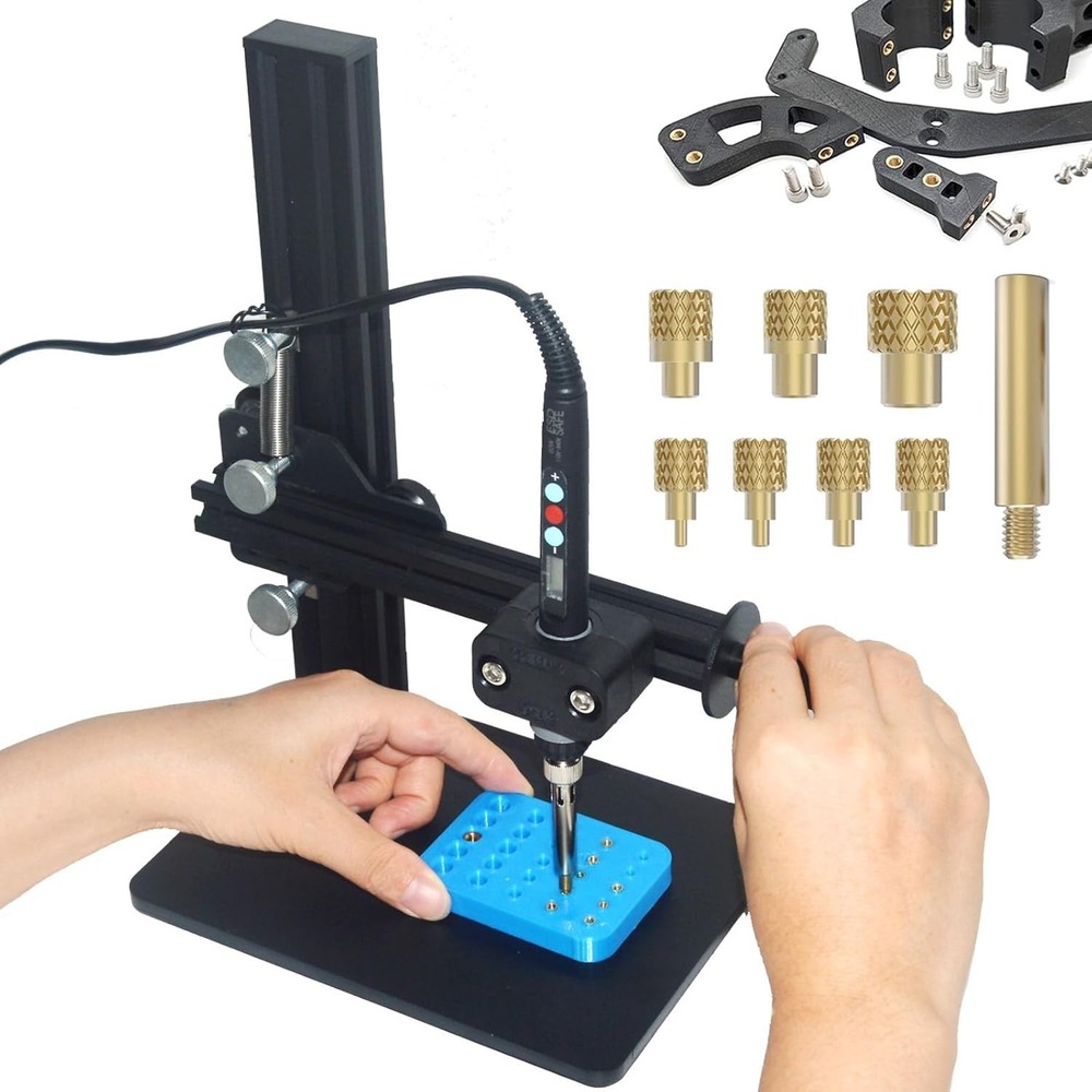 Advanced Vertical Heat Press Tool for 3D Printing & Threaded Inserts - 110V/220V
