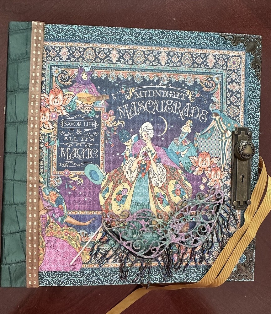 Handmade Album Using Graphic 45 Midnight Masquerade