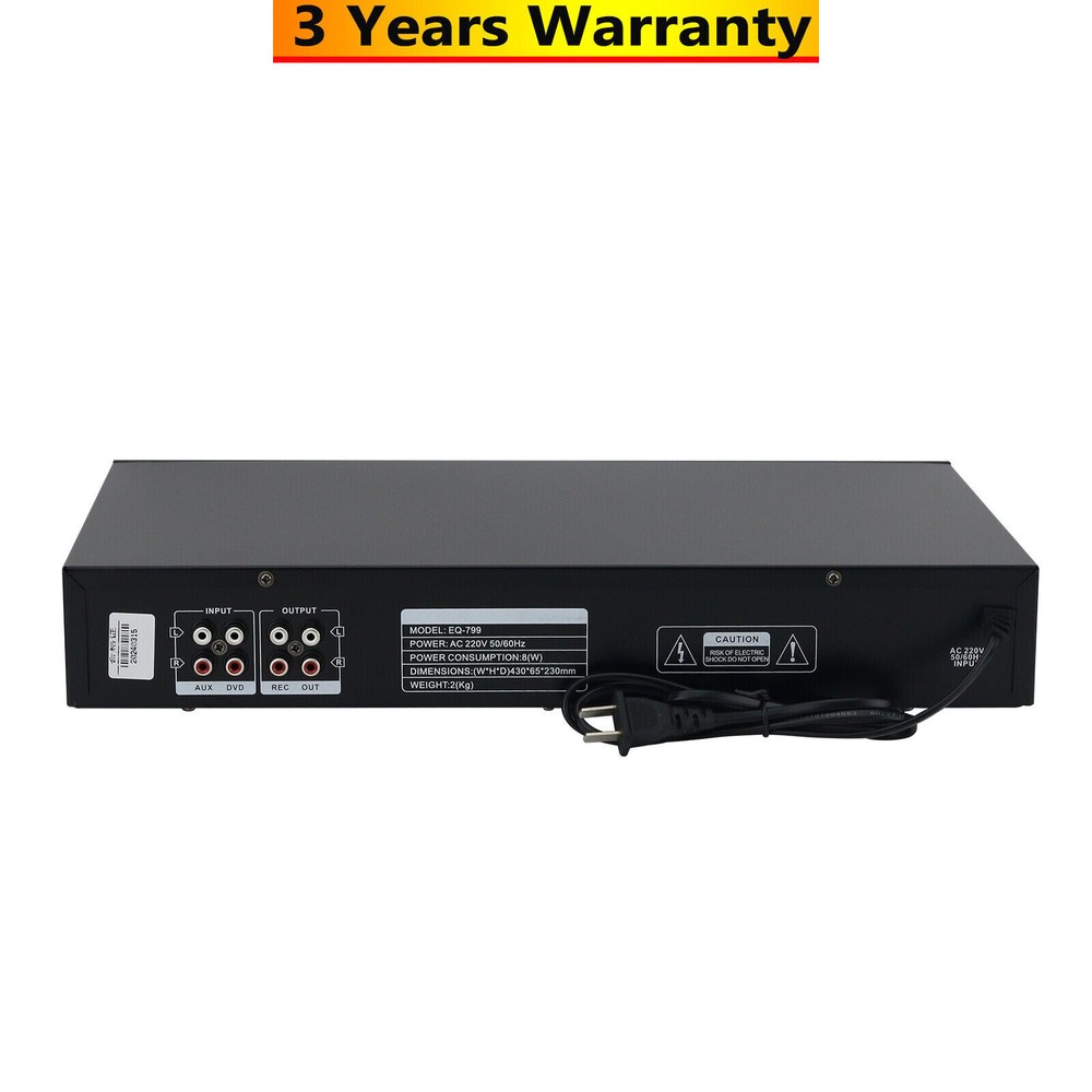 220V 40-band Stereo Graphic EQ Equalizer High Performance Audio Equalizer