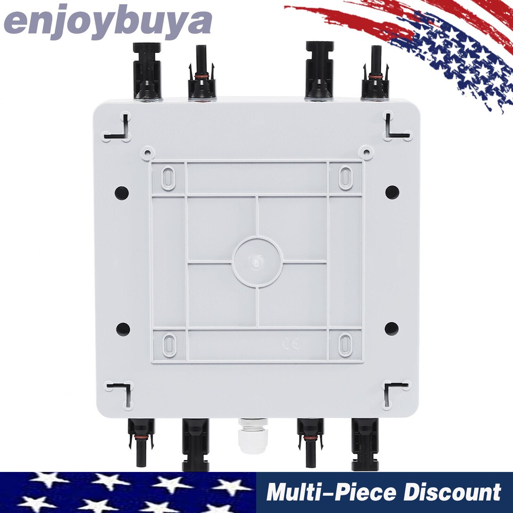 2 Strings Solar Combiner Box FIT Solar Panel Disconnect Switch Circuit Breaker