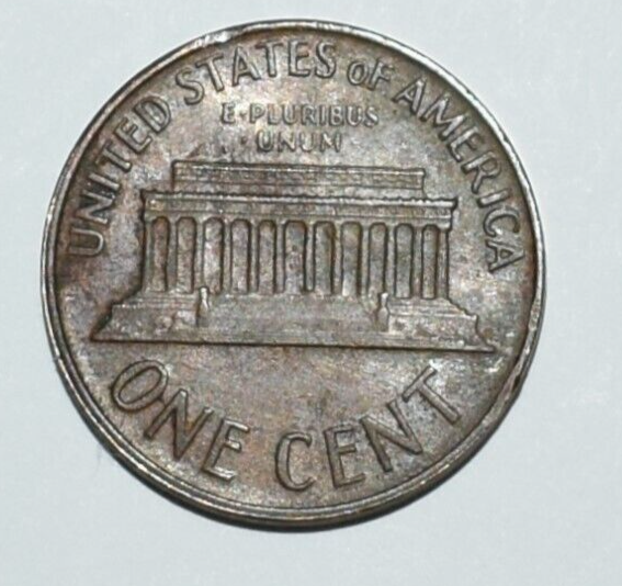 1966 Penny Muti Error Rare Wounded Forehead, Broad Strike, Collar Thick Rim, DD+