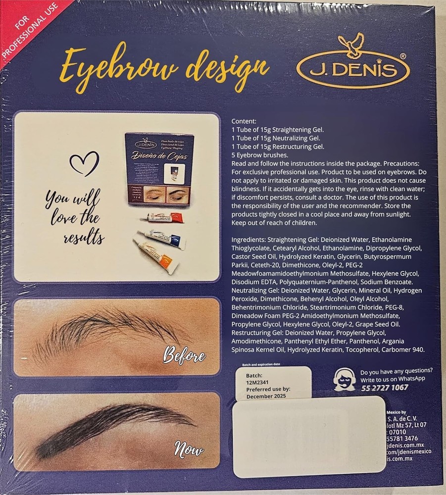 Professional Eyebrow Design Kit | Lamination Permanent Straightening Tools