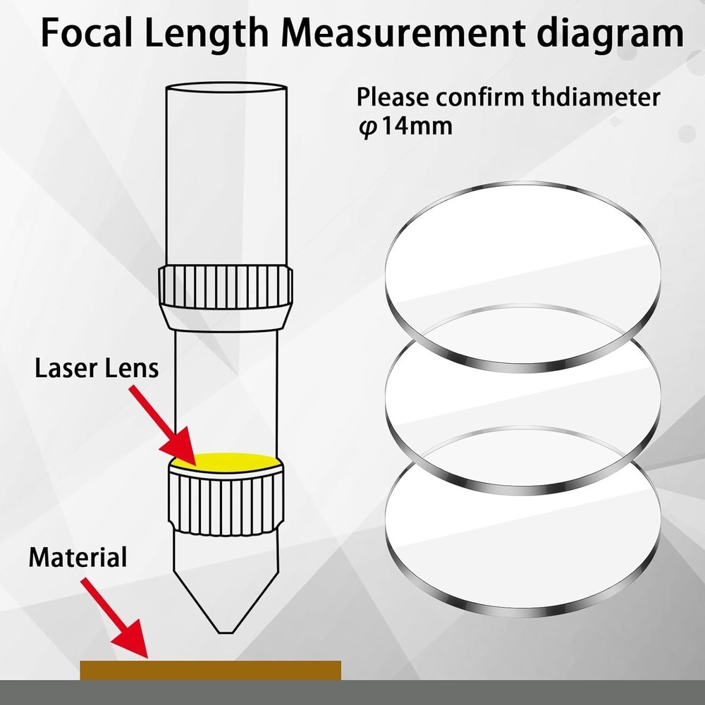 Top-Quality 16mm Replacement Laser Lenses - 10 Pcs for Various Engraving Tools