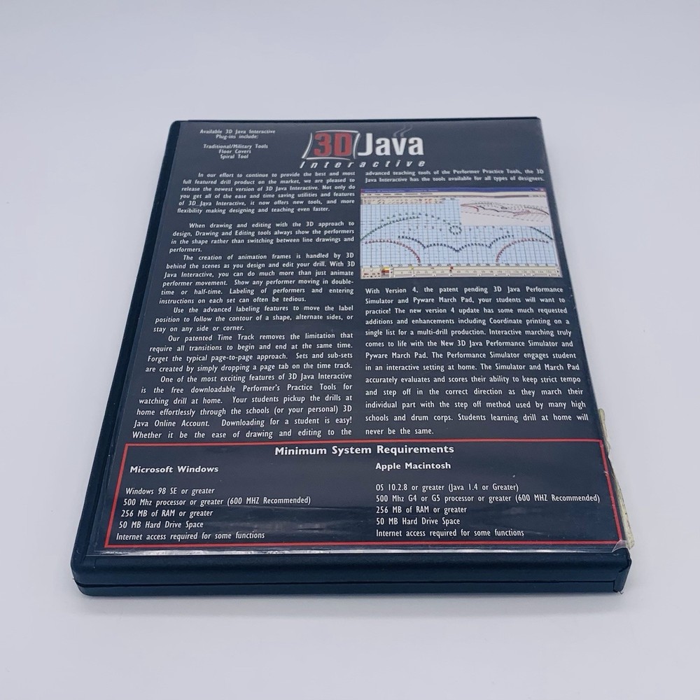 Pyware 3D Java Interactive Standard Ed V4 Marching Band Drill Writing Software