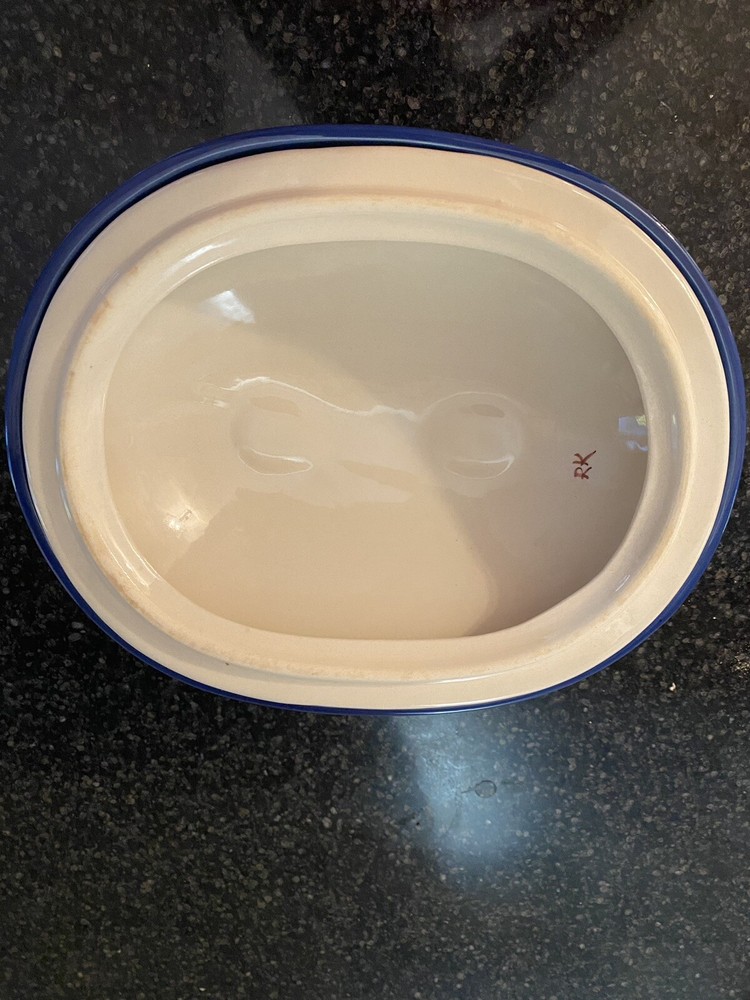 Polish pottery Oval Baker With Lid