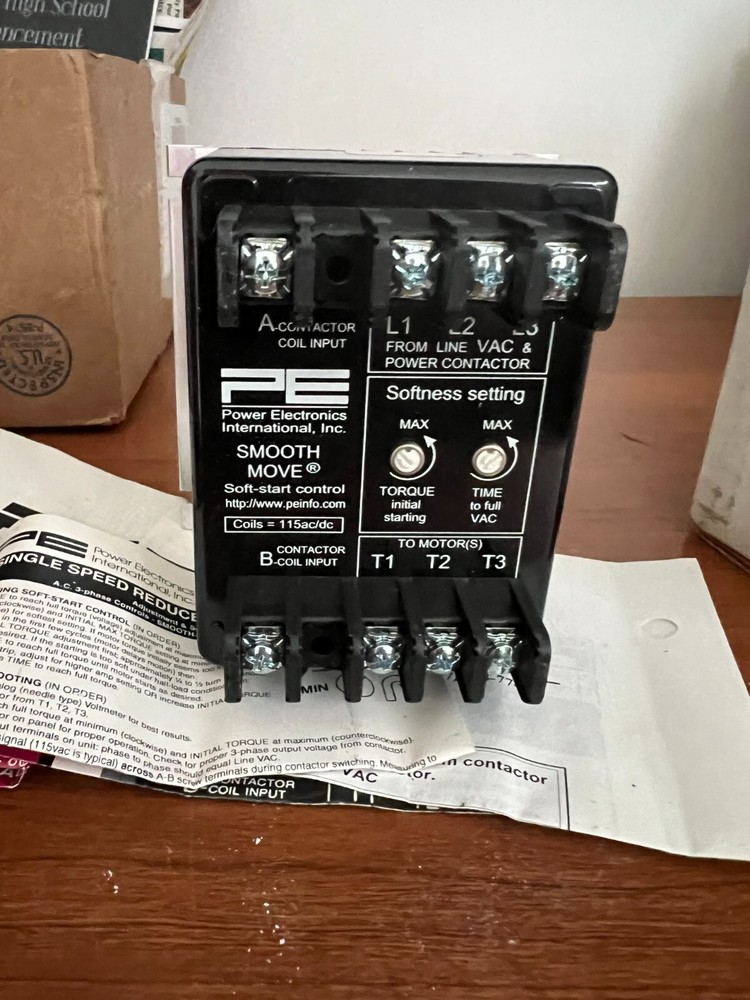 Smooth Move 1 BT346-1D Single Speed Reduced Torque Soft Start Control New (G02)