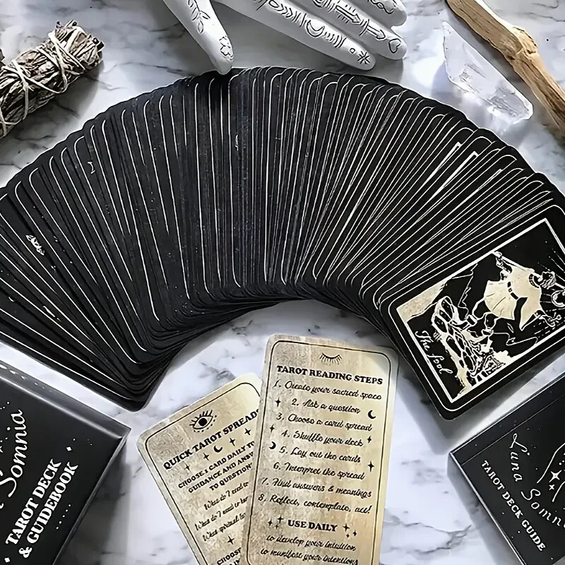 Sleeping Moon Dream Tarot Deck Set, Including 78 Complete Deck Cards