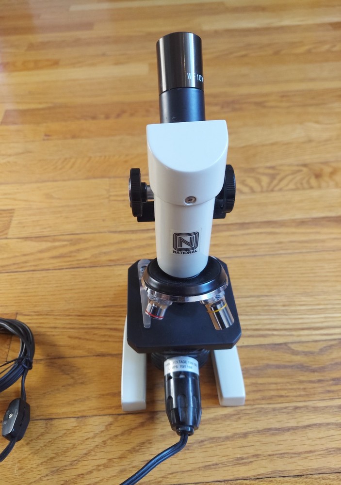 National (Mod. 109) Microscope - Optical Compound Science Lab - Fast Shipping!