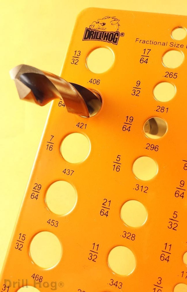 Drill Bit Gauge Measure Drill Bits Drill Gauge Hole Size Checker Tool DrillHog®