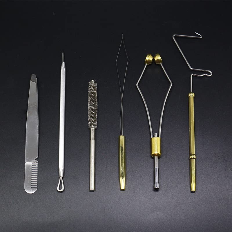 6 PCS Fly Tying Tools Combo Kit Fly Tying Set Materials Equipment