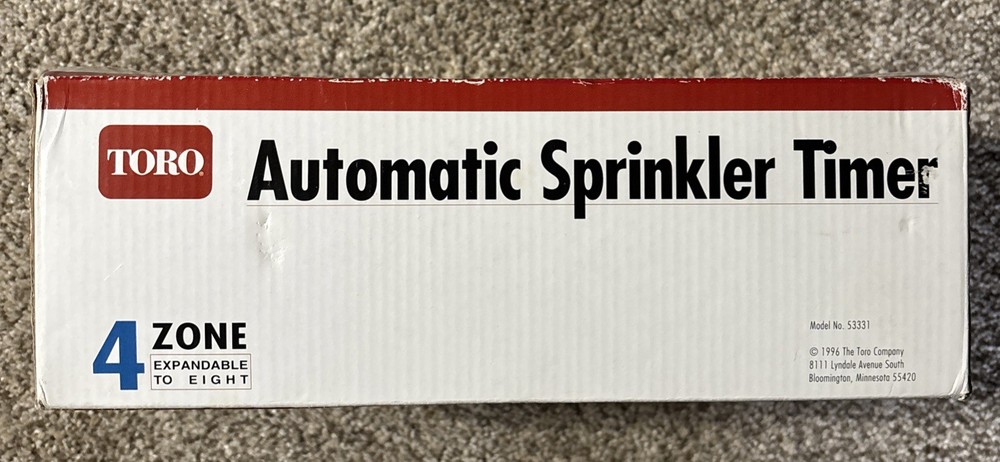 Automatic Sprinkler Timer Toro Model 53331 Expandable NEW