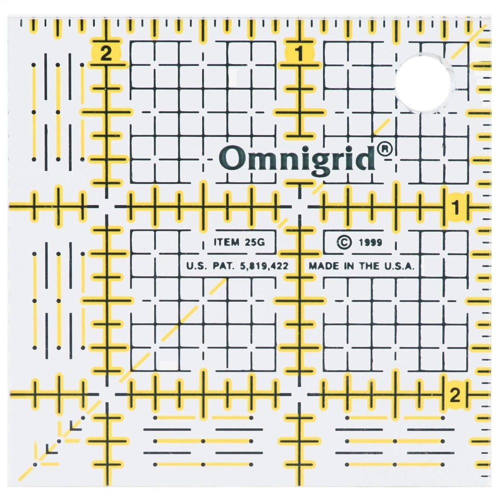 Precision Acrylic Grid Ruler 2-1/2" - Perfect for Sewing & Scrapbooking