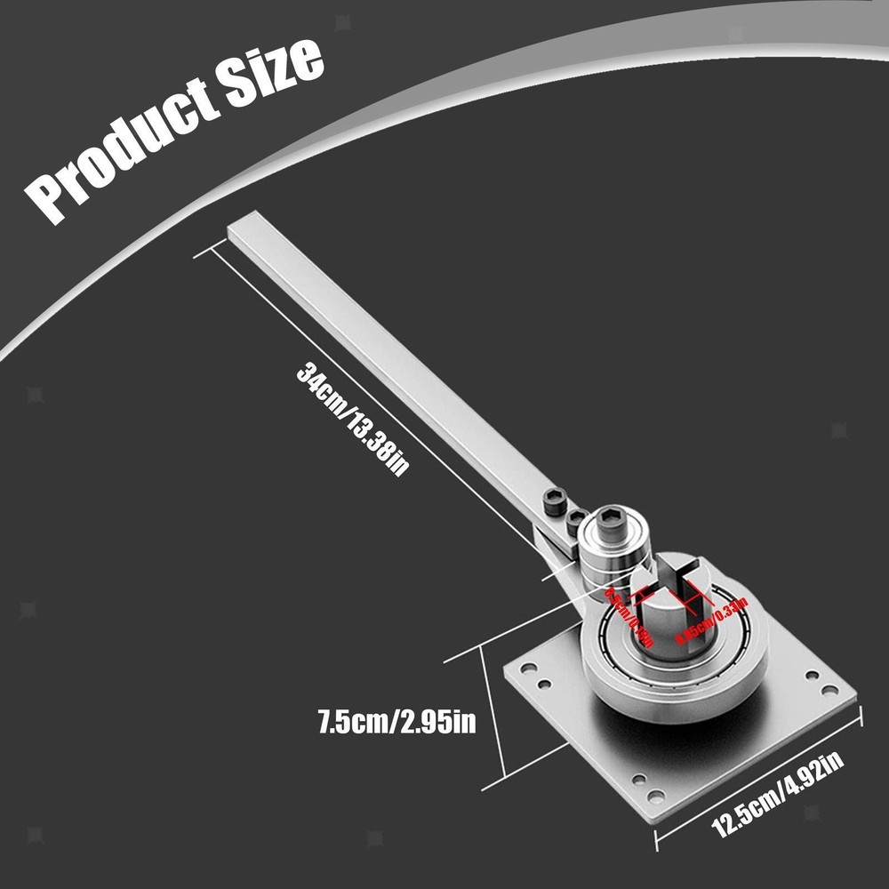 Flat Bar Bender for Construction Heavy Duty Multiple Metal Processing Manual