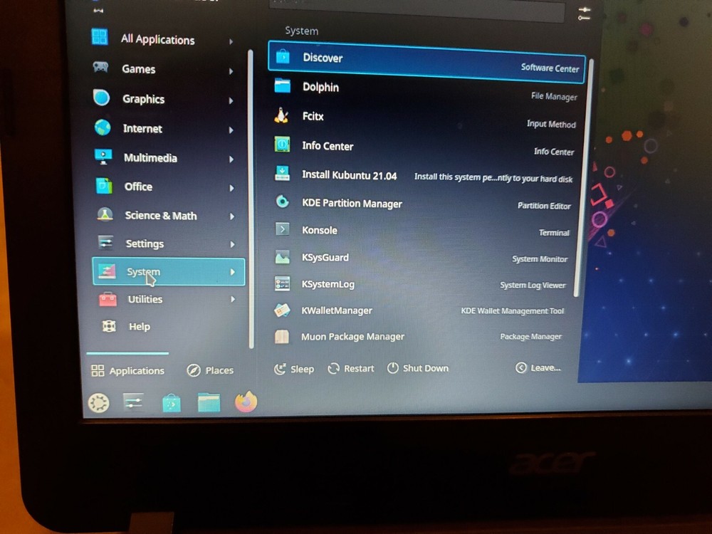 Kubuntu 21.04 x64 Bootable Linux on 4G USB Stick!