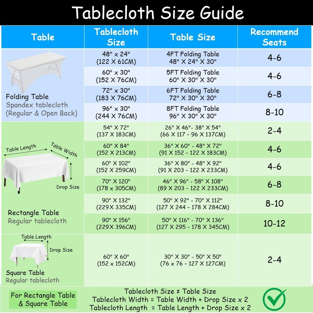 Urby Rectangular Polyester Tablecloth Light Pink 90x132 for 8ft Tables