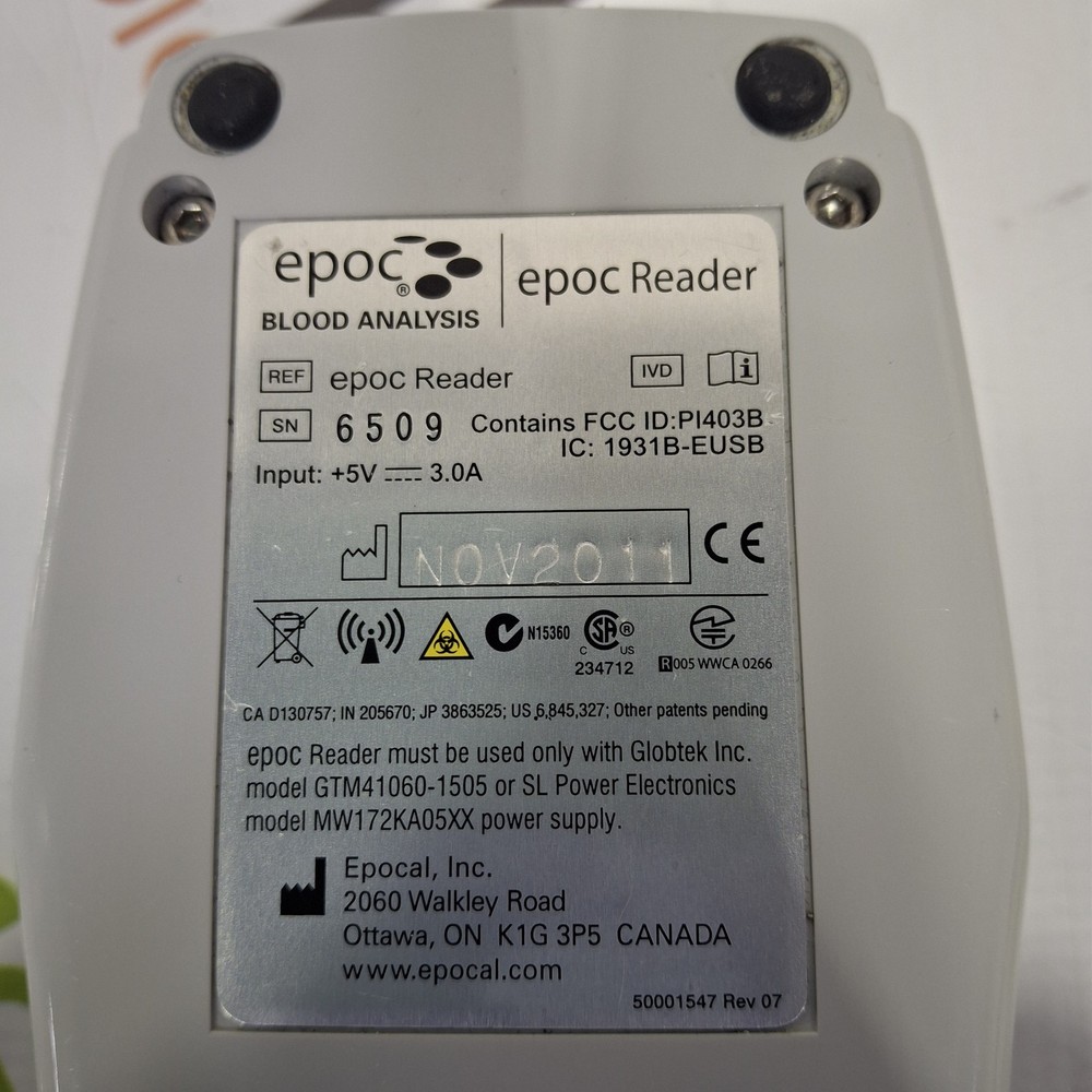 Epocal, Inc Epoc Reader Base