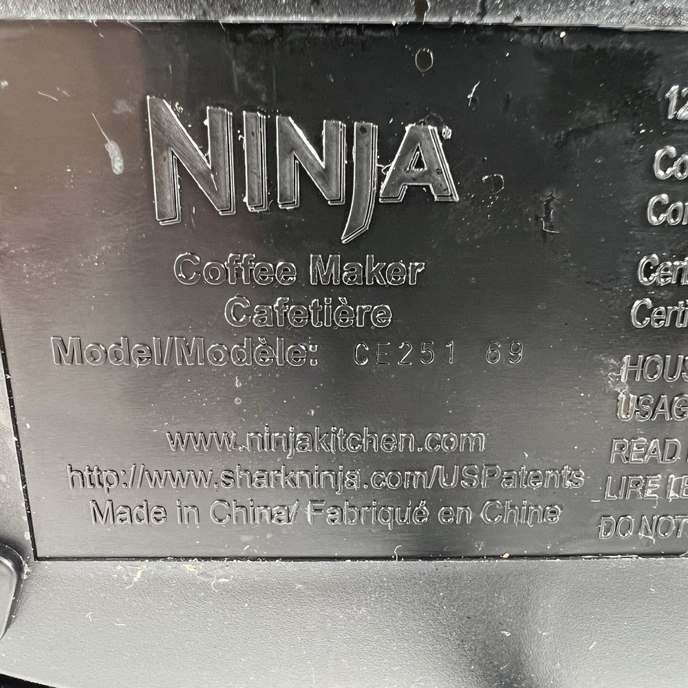 Ninja Coffee Maker Base Only CE251 Programmable 12-Cup Brewer