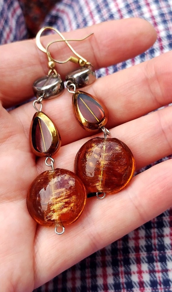 Beautiful glass earrings
