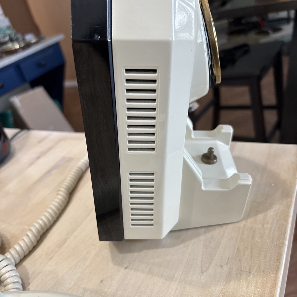 Automatic Electric Type 50- Ivory With Brass Trim Phone UNTESTED