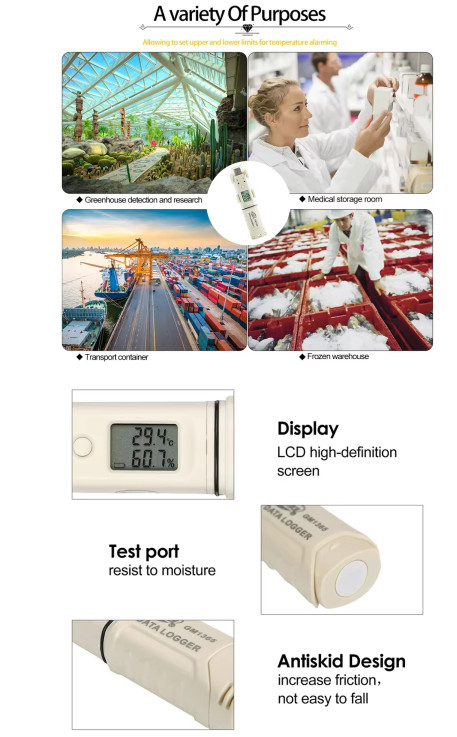 GM1366 Digital USB TemperatureData Logger