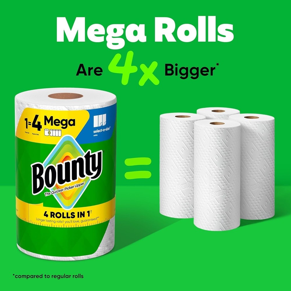 Select-A-Size Paper Towels White 2 Mega Rolls = 8 Regular Rolls