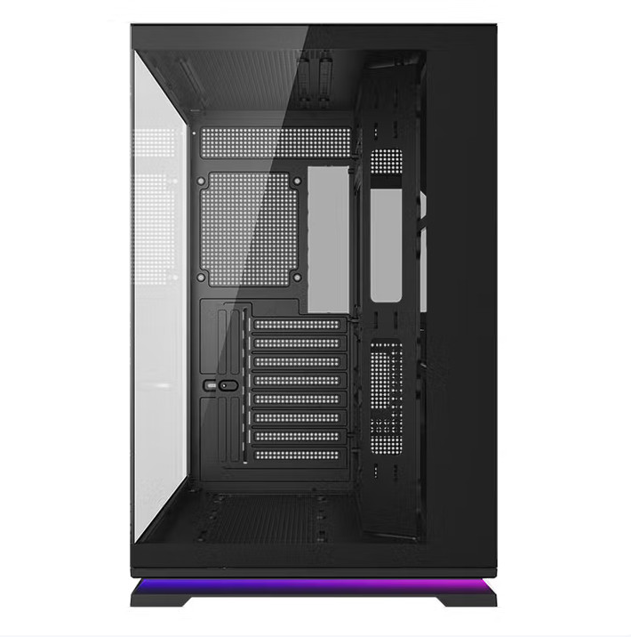 SAMA Image Fly Light Black Case - Hidden LED Strips, Back-Insert Motherboard