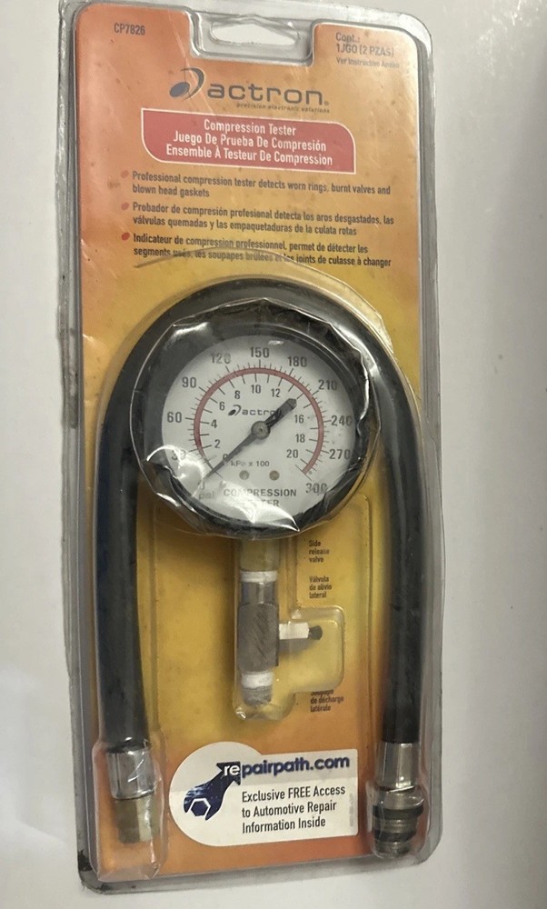 Actron COMPRESSION TESTER CP7826 WITH HOSE Open Package New