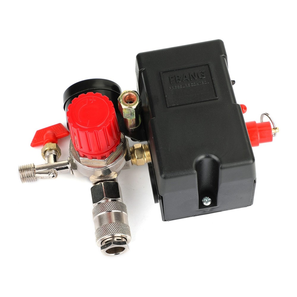 Air Compressor Pressure Control Switch Manifold Regulator Fitting CA