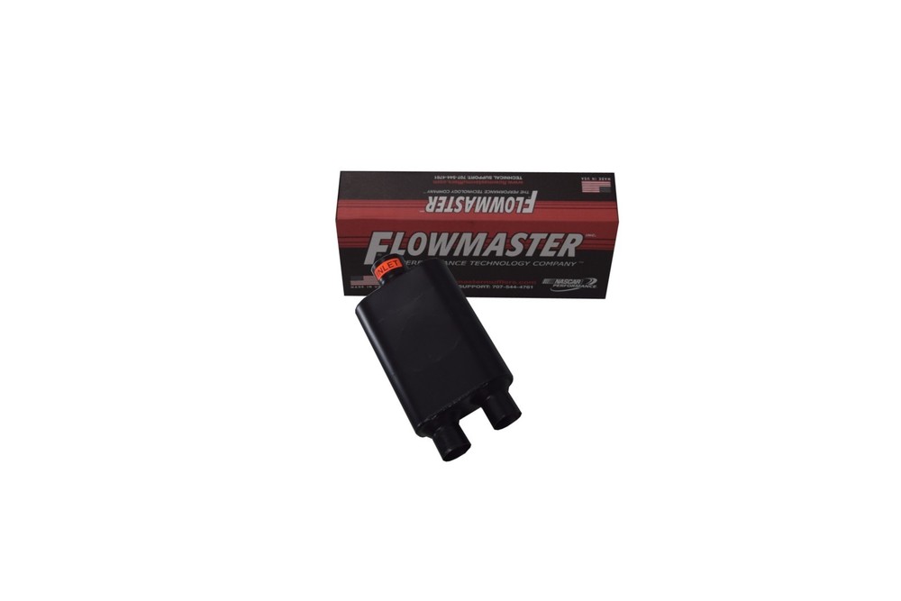 98-03 Ford F-150 2.5" Dual Exhaust Kit Flowmaster 40 Side Exit Slash Cut Tips