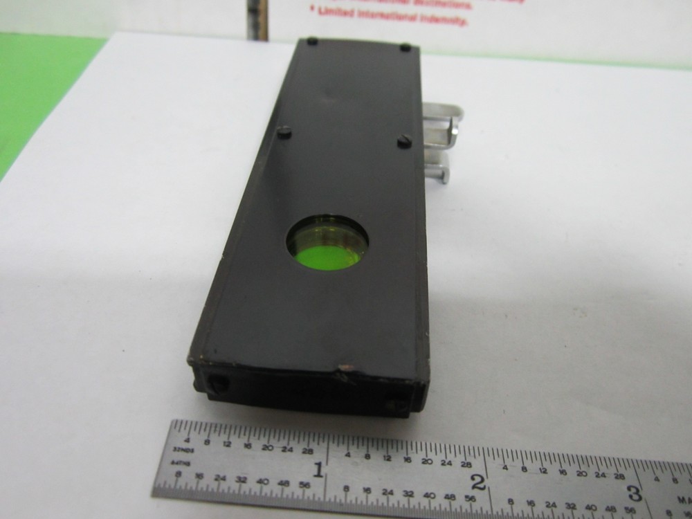 MICROSCOPE OPTICAL SLIDE FILTER ZEISS GERMANY [delaminated] OPTICS BIN#N5-21